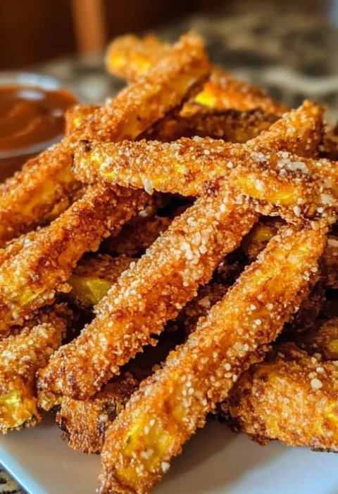 Crispy Parmesan Zucchini Fries