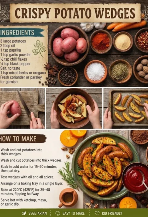 Crispy Potato Wedges