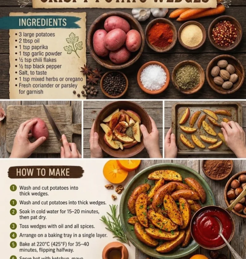 Crispy Potato Wedges