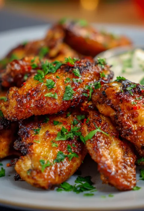 Easy air fryer chicken wings
