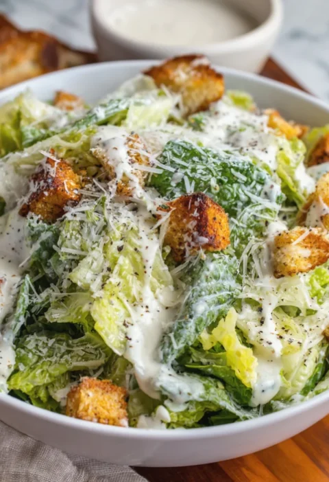 Easy Caesar Salad Recipe Homemade Dressing