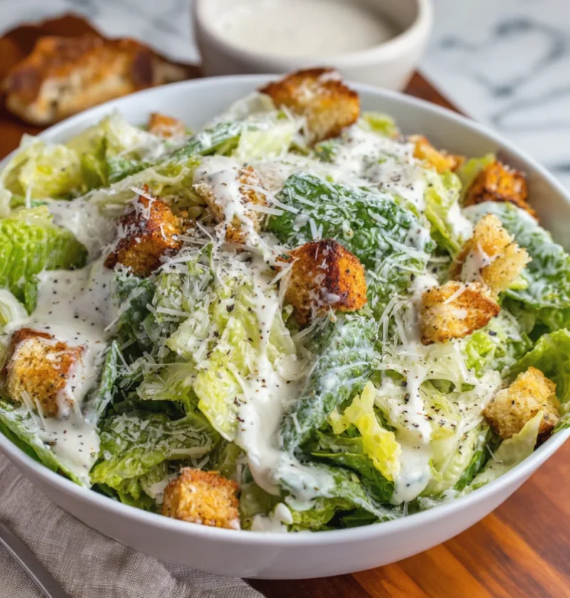 Easy Caesar Salad Recipe Homemade Dressing