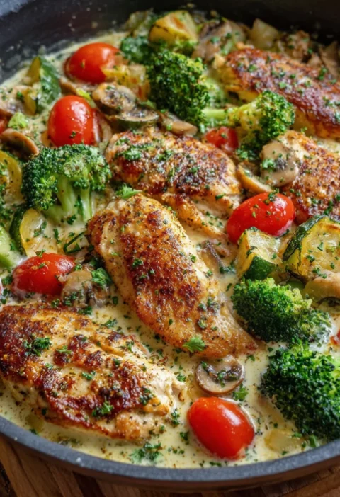 Easy Creamy Garlic Chicken