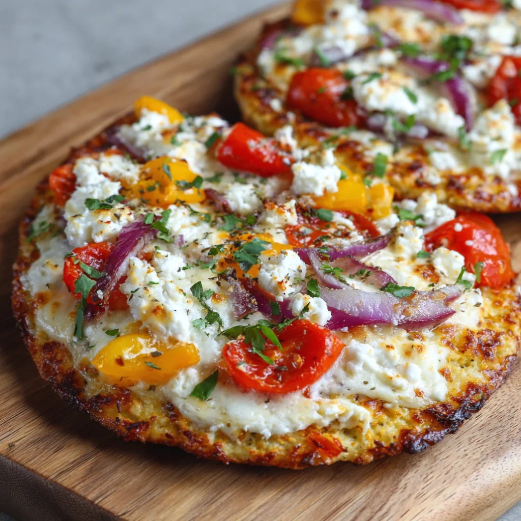Easy High-Protein Cottage Cheese Flatbread Pizza