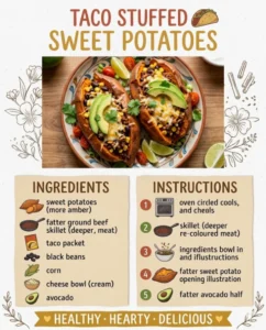 Easy Taco Stuffed Sweet Potatoes For Weeknight