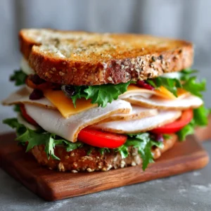Easy Turkey Sandwich Recipe For Lunch Ideas
