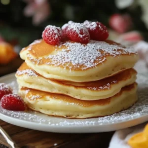 Fluffy Vanilla Pancakes