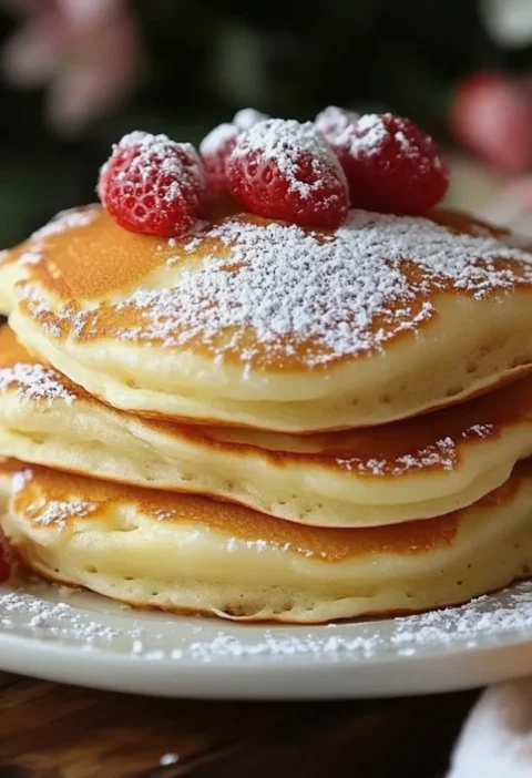 Fluffy Vanilla Pancakes