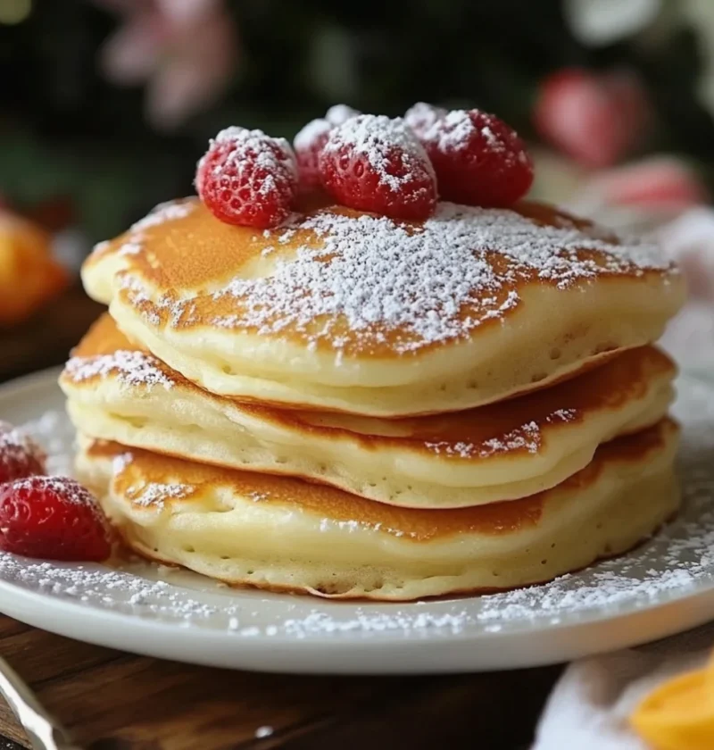 Fluffy Vanilla Pancakes