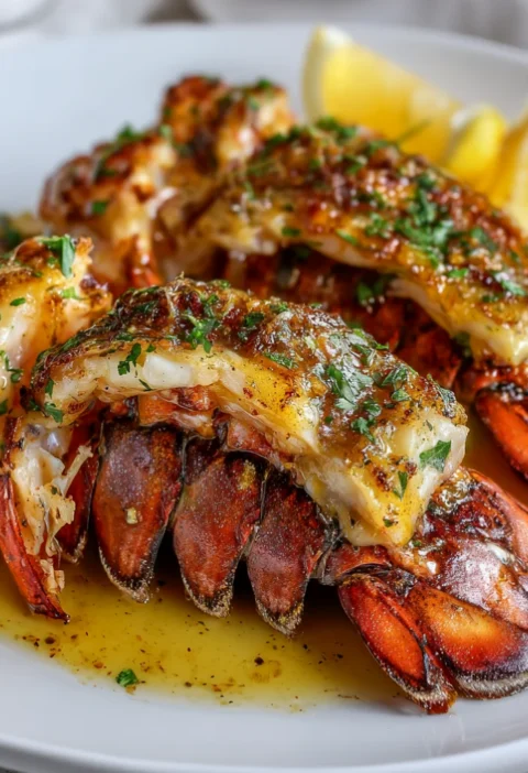 Garlic butter lobster tails