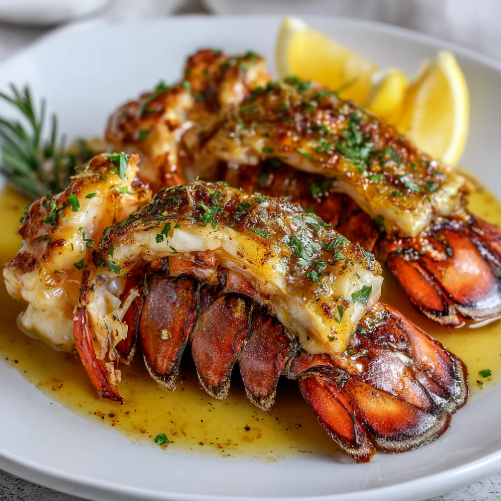 Garlic butter lobster tails