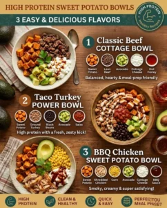 High Protein Sweet Potato Bowls
