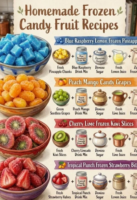 Homemade Frozen Candy Fruit Recipes