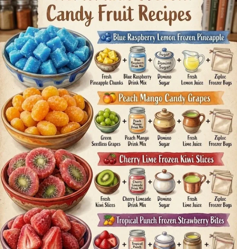 Homemade Frozen Candy Fruit Recipes