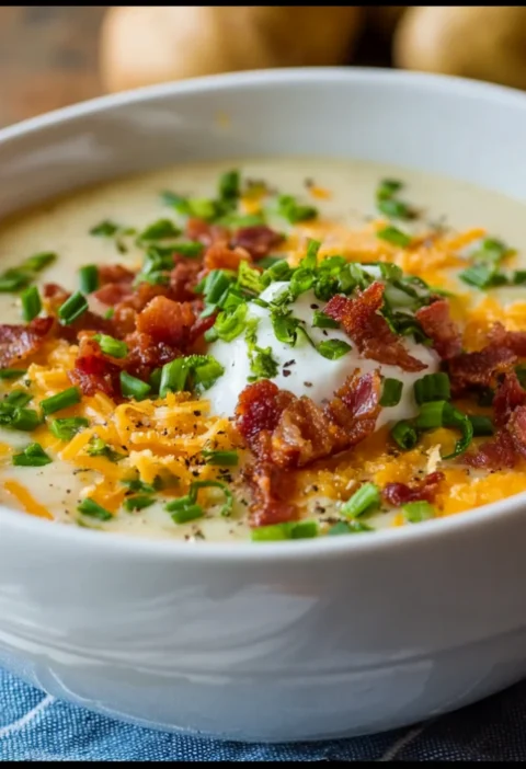 homemade loaded potato soup