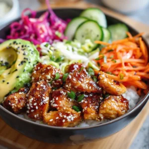 Hot Honey Chicken Bowls Recipe : Easy High Protein Dinner