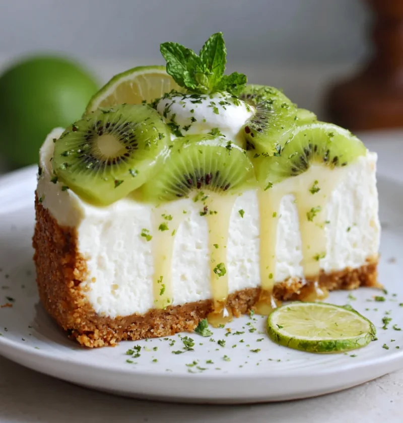 No-Bake Kiwi Lime Cheesecake
