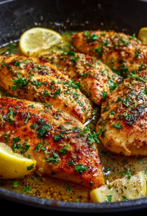 One Pan Garlic Butter Chicken Breast Recipe