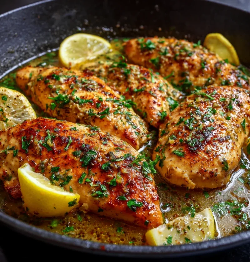 One Pan Garlic Butter Chicken Breast Recipe