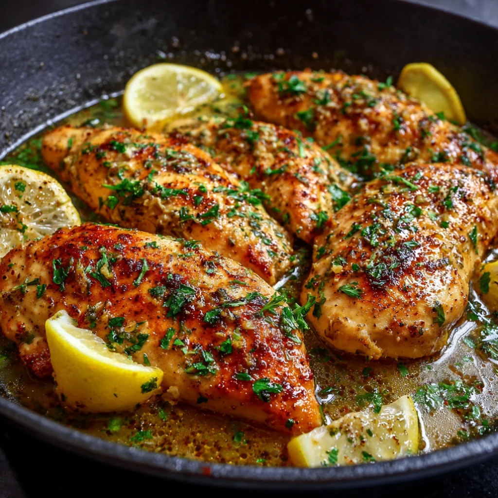 One Pan Garlic Butter Chicken Breast Recipe