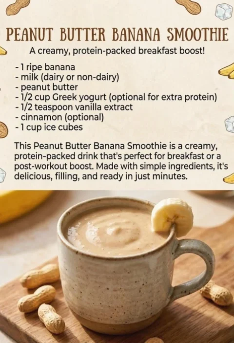 Peanut Butter Banana Smoothie