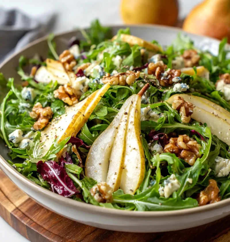 Pear and Walnut Arugula Salad