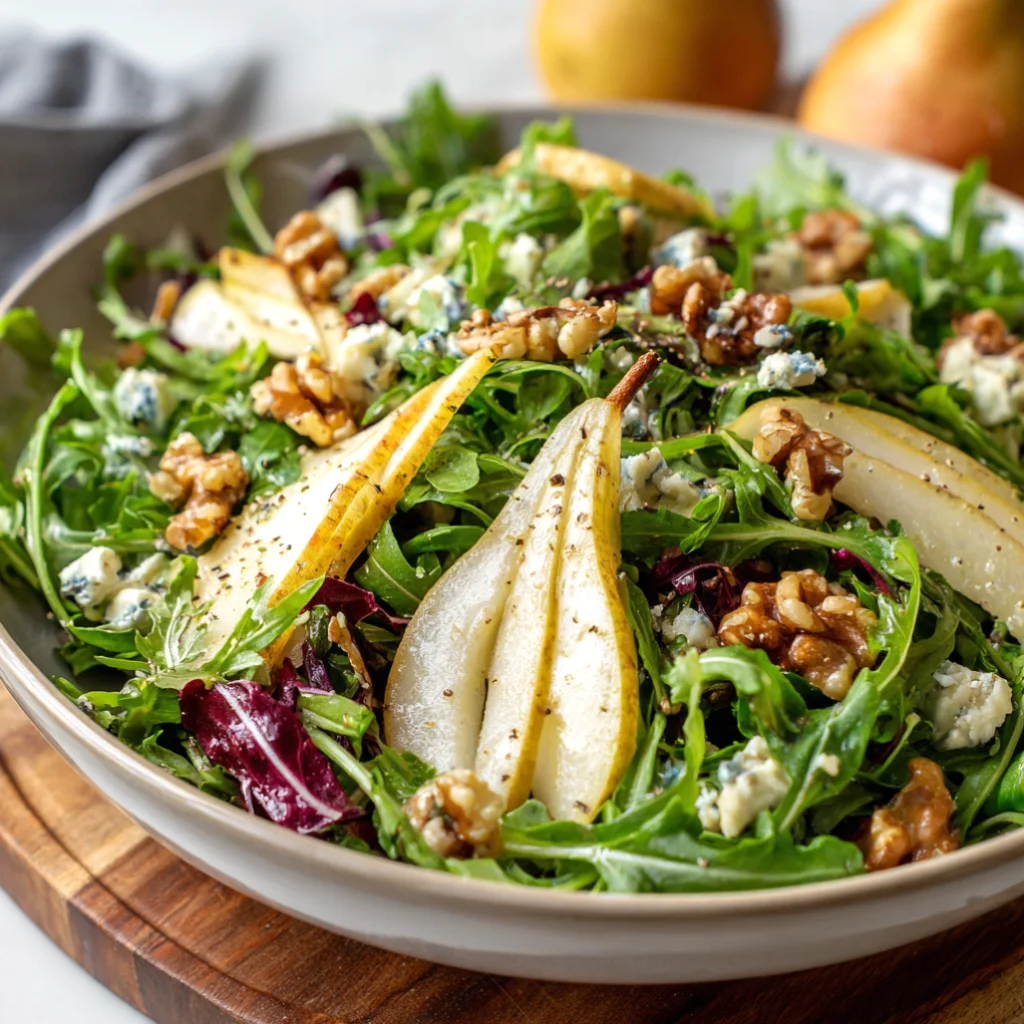 Pear and Walnut Arugula Salad