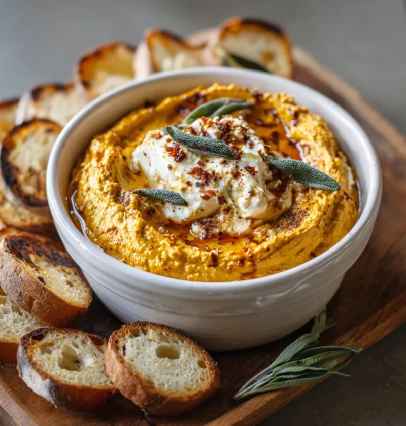 Pumpkin Whipped Feta Dip
