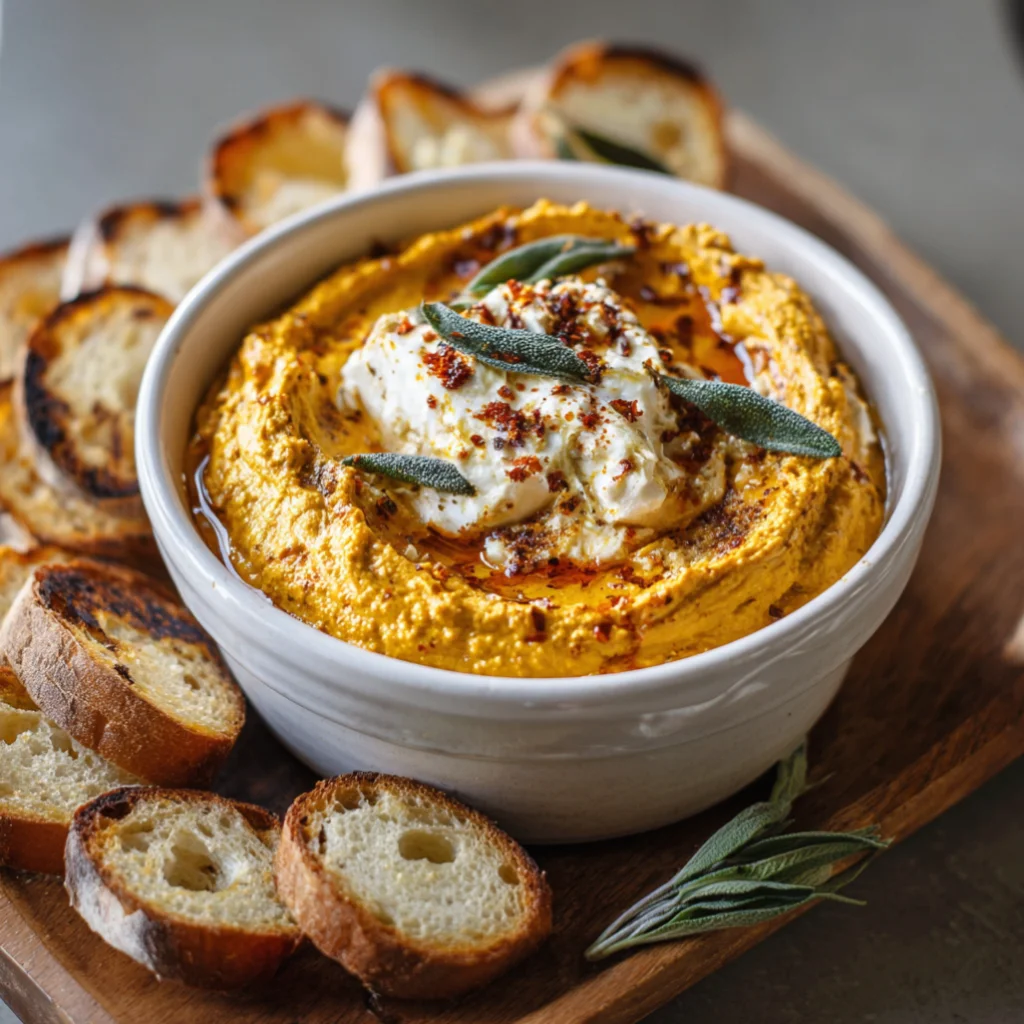 Pumpkin Whipped Feta Dip