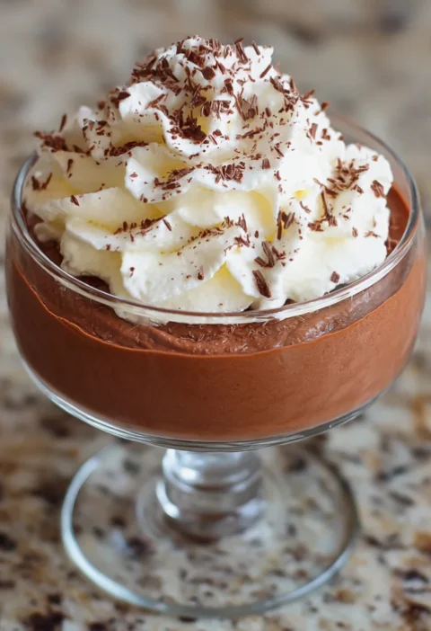 quick whipped Greek yogurt chocolate mousse