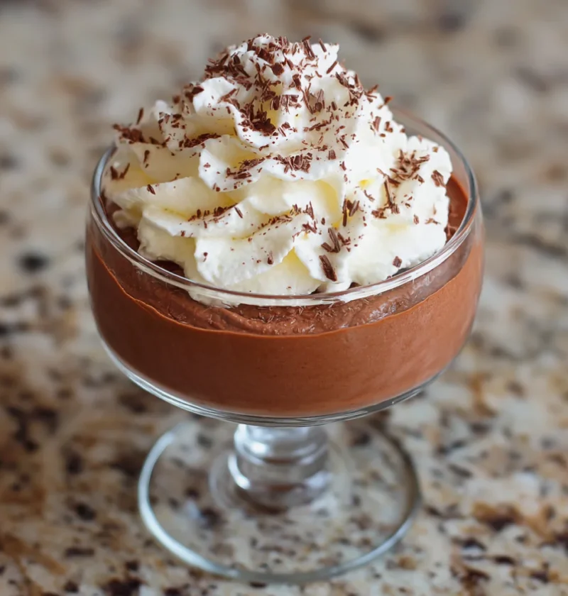 quick whipped Greek yogurt chocolate mousse
