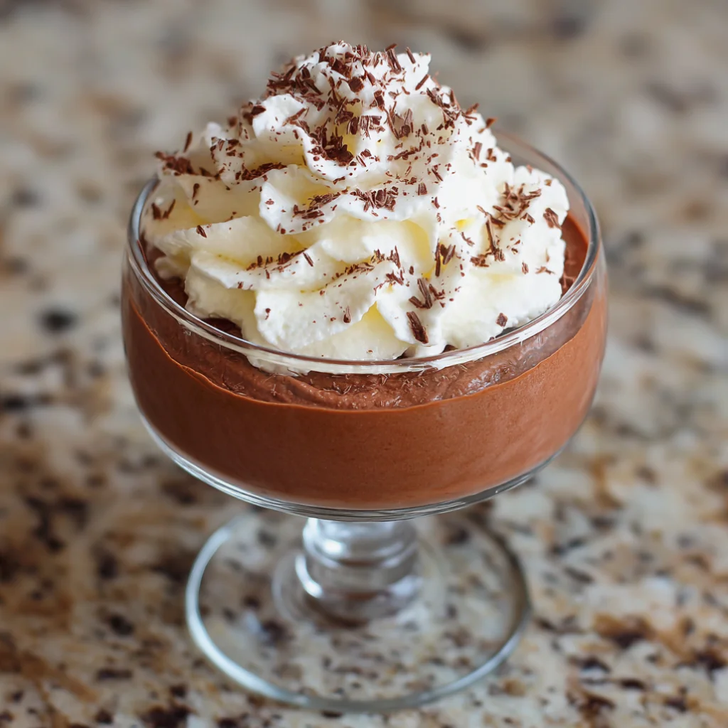 Quick Whipped Greek Yogurt Chocolate Mousse