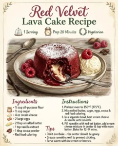 Red Velvet Lava Cake