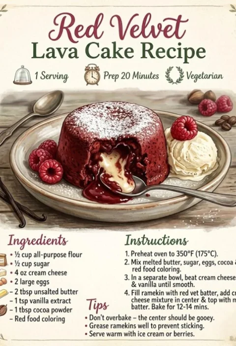 Red Velvet Lava Cake