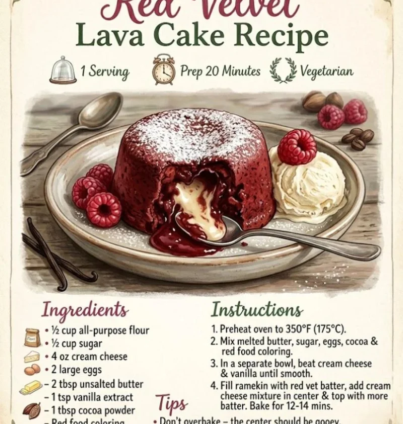 Red Velvet Lava Cake