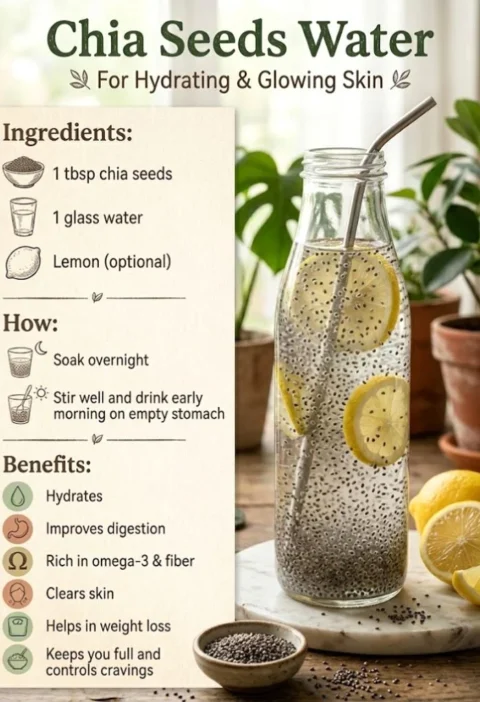 Refreshing Chia Seeds Water