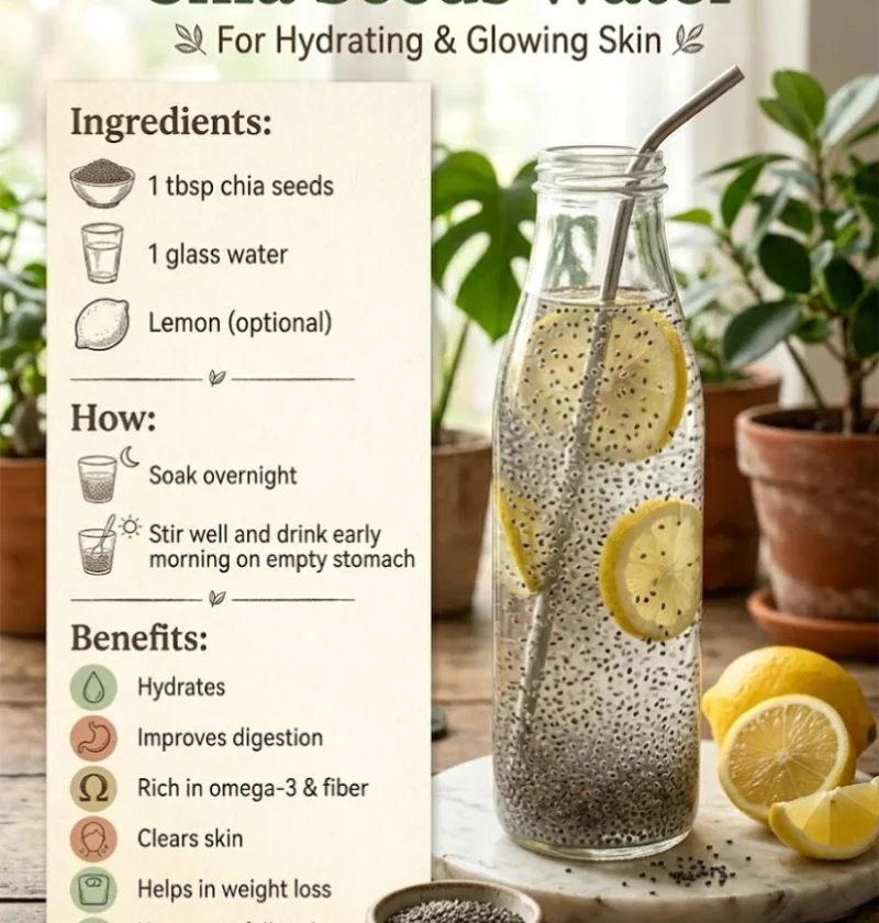 Refreshing Chia Seeds Water