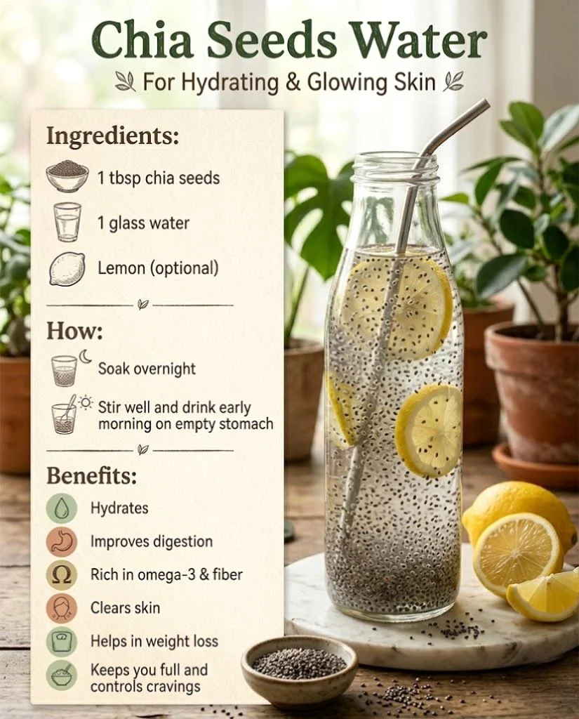 Refreshing Chia Seeds Water