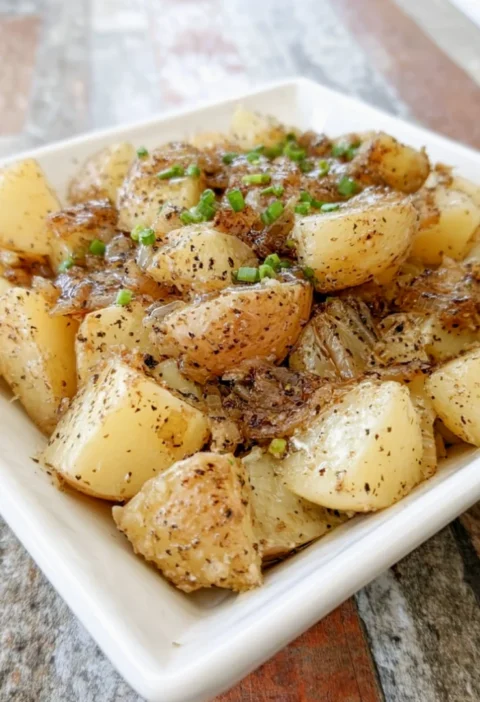 Slow Cooker Onion Butter Potatoes