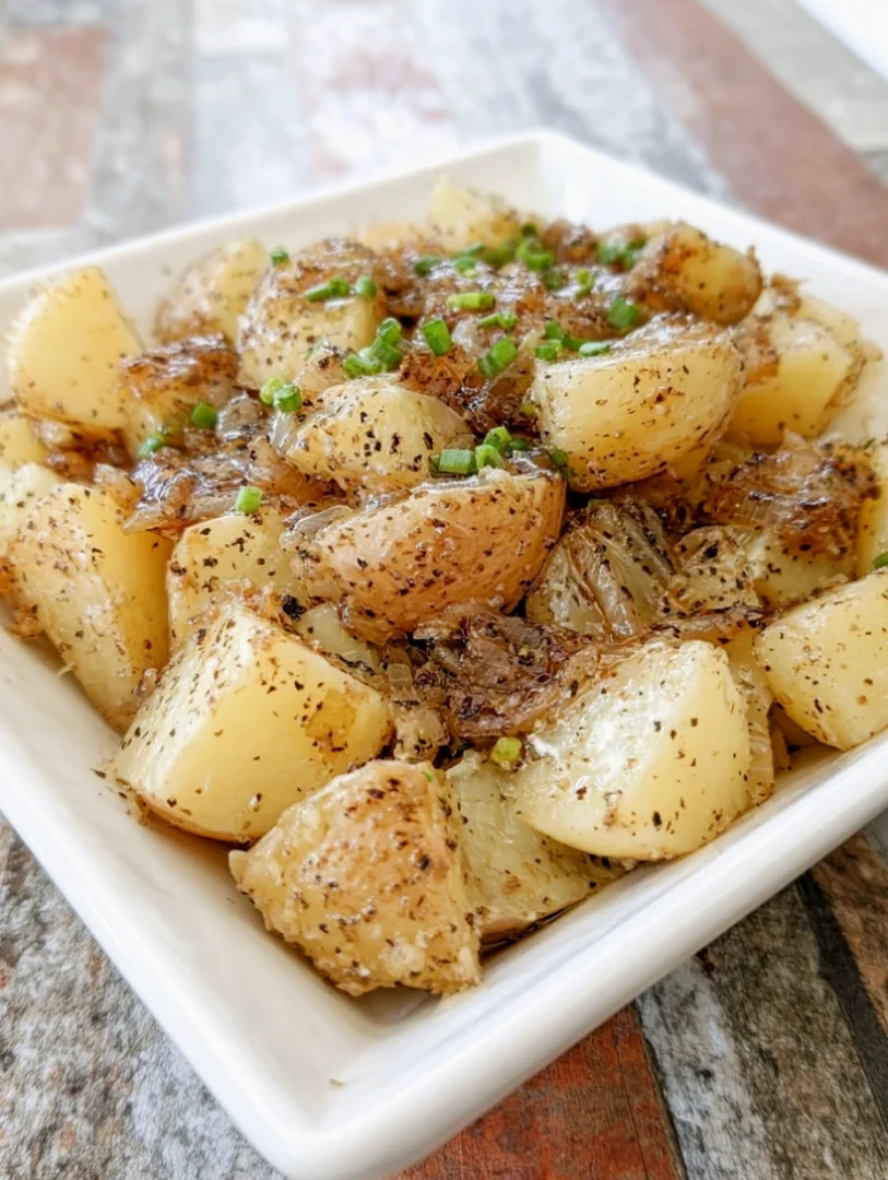 Slow Cooker Onion Butter Potatoes