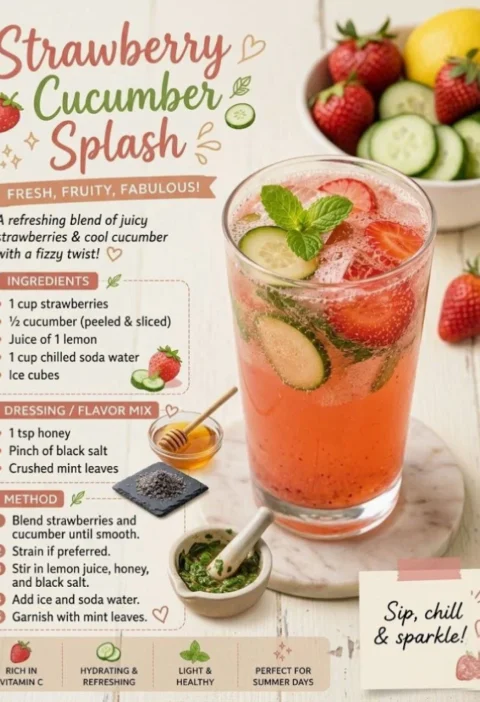 Strawberry Cucumber Splash
