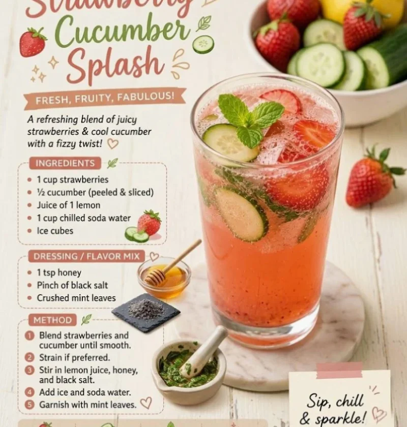Strawberry Cucumber Splash