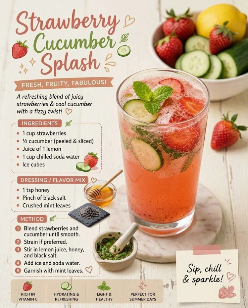Strawberry Cucumber Splash