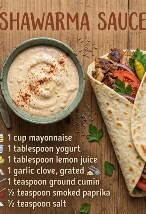 The Best Shawarma Sauce