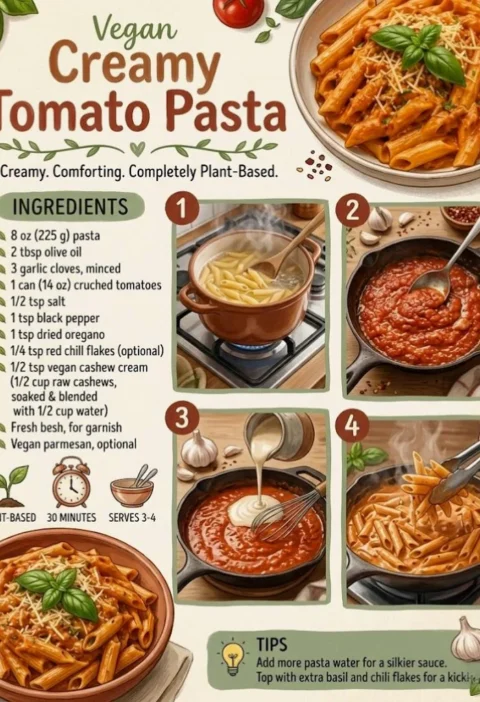 Vegan Creamy Tomato Pasta
