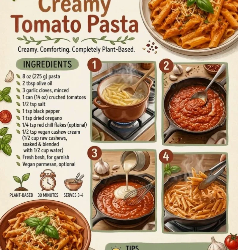 Vegan Creamy Tomato Pasta