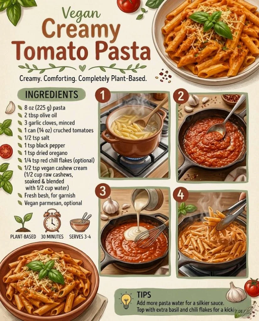 Vegan Creamy Tomato Pasta