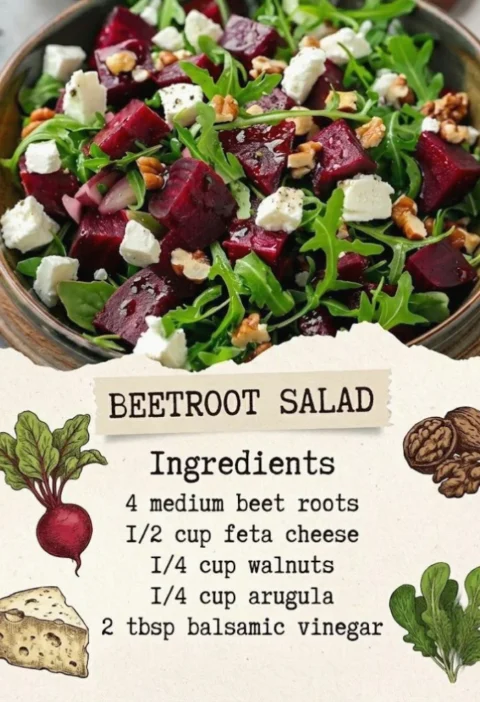 Beetroot And Feta Cheese Salad