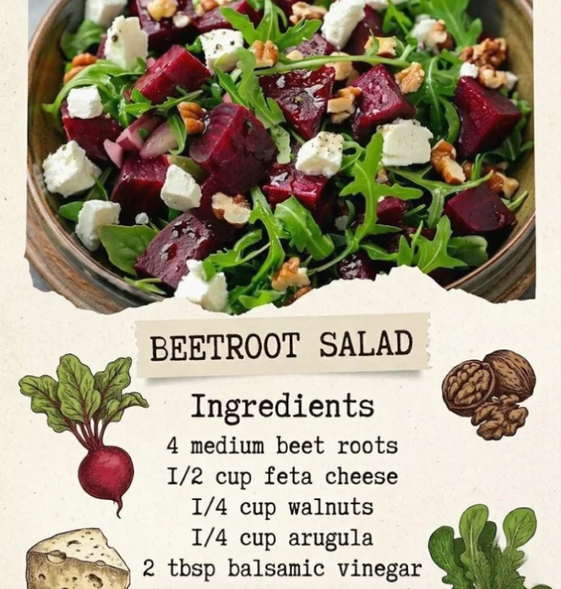Beetroot And Feta Cheese Salad