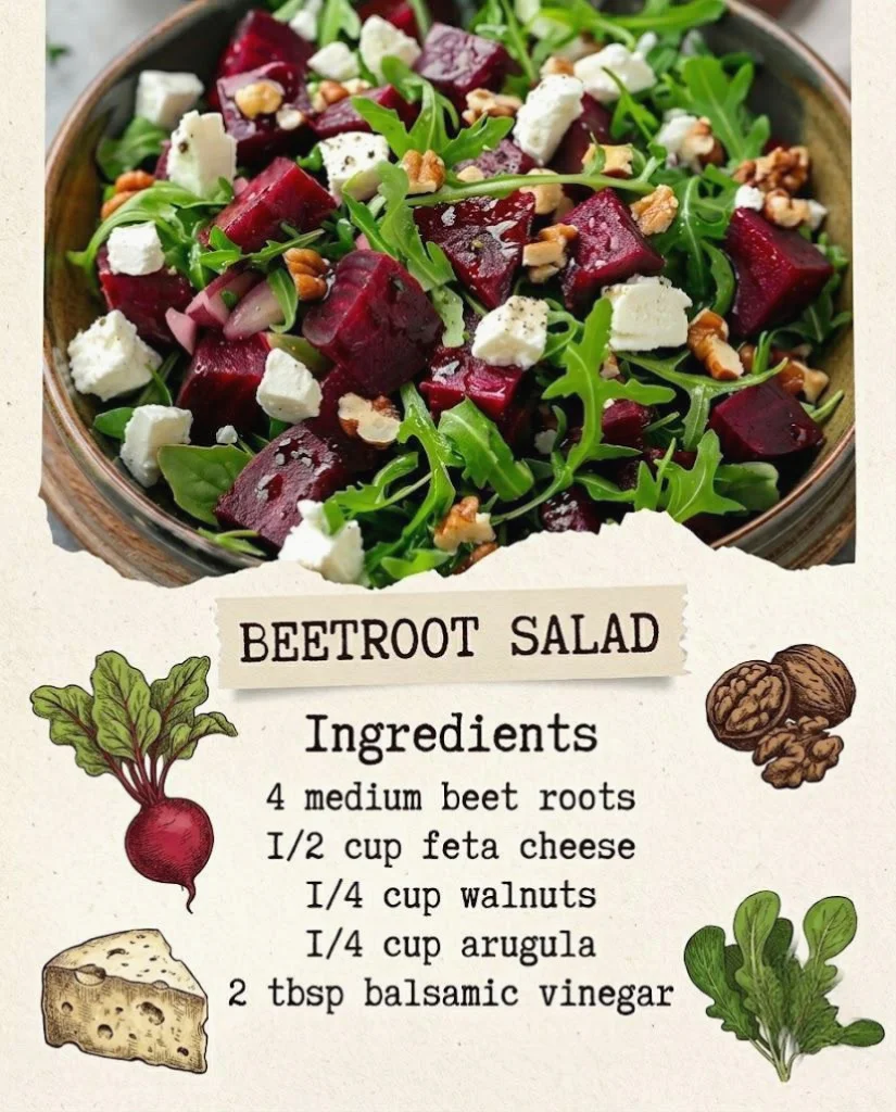 Beetroot And Feta Cheese Salad